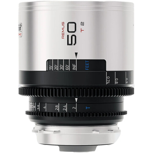 BLAZAR LENS Remus 50mm T2.0 Full-Frame 1.5x Anamorphic Lens (ARRI PL, Silver Flare)