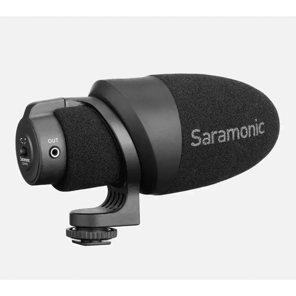 saramonic microphone CAMMIC ON-CAMERA SHOTGUN MICROPHONE FOR DSLR, MIRRORLESS & VIDEO CAMERAS OR SMARTPHONES & TABLETS