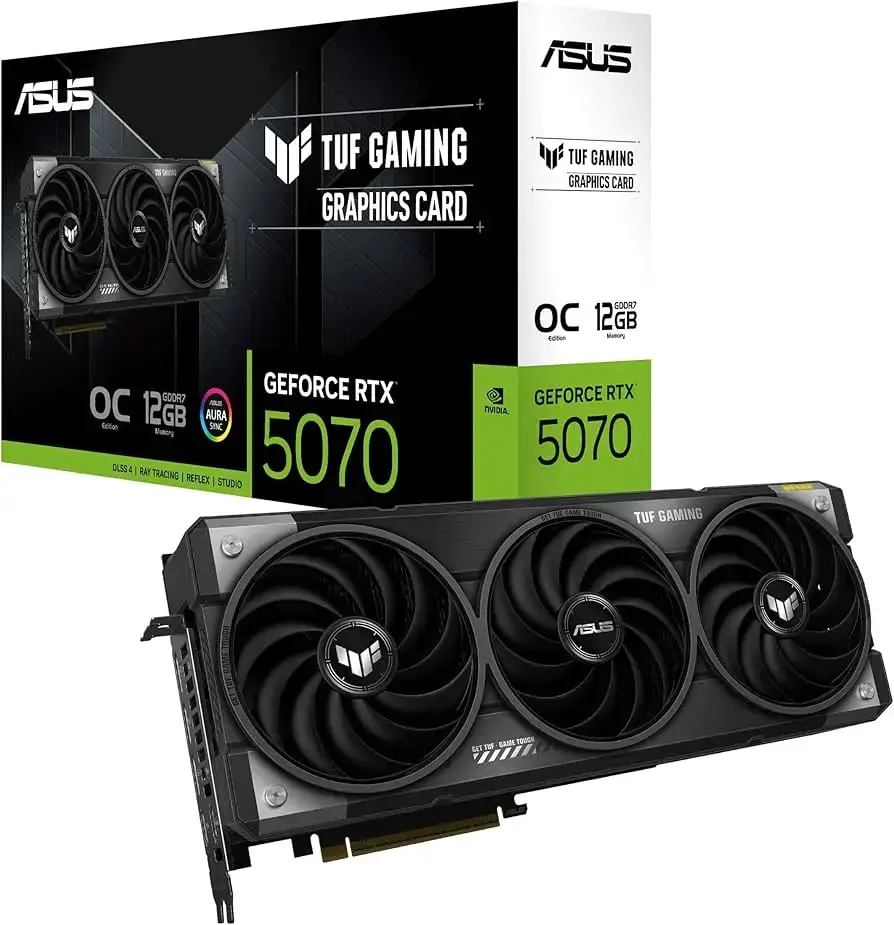 ASUS TUF Gaming GeForce RTX™ 5070 OC Edition 12GB ASUS TUF Gaming GeForce RTX™ 5070 OC Edition 12GB