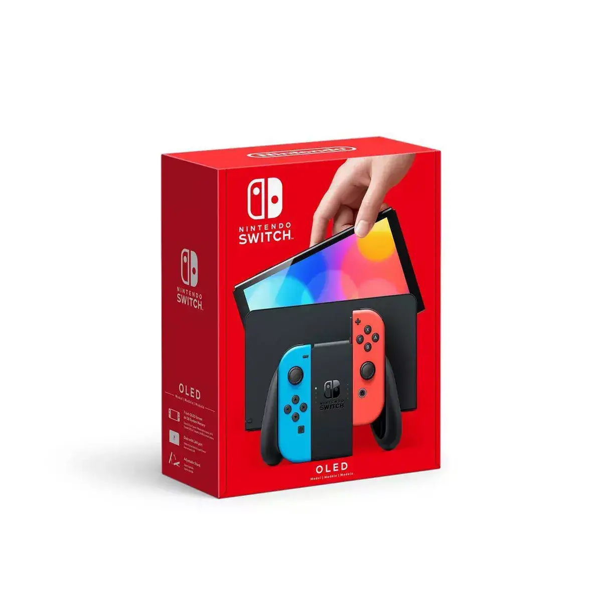 Nintendo Switch - OLED Model with Neon Red & Neon Blue Joy-Con Nintendo Switch - OLED Model with Neon Red & Neon Blue Joy-Con