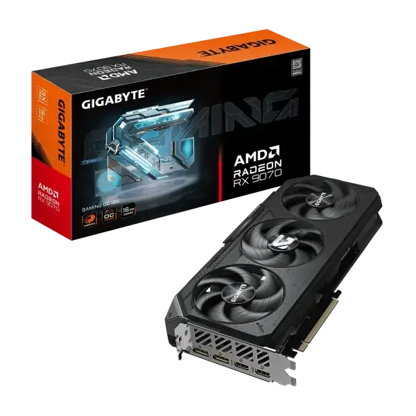 Gigabyte AMD Radeon RX 9070 GAMING Graphics Card OC 16 GB, GDDR6, 256 bit