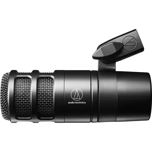 The AT2040 dynamic XLR microphone brings broadcast-quality, professional and crystal clear recording to podcasters, streamers, YouTubers and content creators alike. Based on the bestselling BP40 broadcast microphone, the AT2040 features a multistage windscreen with nonwoven filter and high-quality foam mesh that provides excellent pop and hiss filtration. The integrated shock mount prevents unwanted noise and vibration that can be passed through even the best tripods and boom arms. Not only does the mic deliver a warm, yet robust vocal tone, but it also picks up minimal background noise and room reflections, thanks to its hypercardioid polar pattern. Internal Pop Filter The AT2040’s multistage foam mesh windscreen includes a nonwoven filter to allow close-up use without annoying pops. Highly Directional Pickup The hypercardioid polar pattern provides maximum vocal isolation for professional-quality sound with minimal background noise and room reflections. Dynamic microphone delivers warm, assertive broadcast sound that’s perfect for podcasting Large diaphragm for smooth, natural sound and low noise Multistage foam mesh windscreen provides superior internal pop filtering Integrated shockmount attenuates noise, shock, and vibration transmitted through mic stands, booms, and mounts Hypercardioid polar pattern reduces pickup of sounds from the sides and rear for maximum vocal isolation XLR 3-pin male output connector No batteries or phantom power required audio-technica at2040