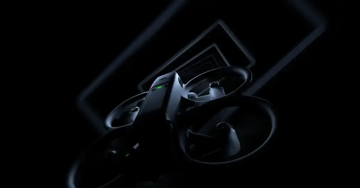 dji-avata-2 with black background