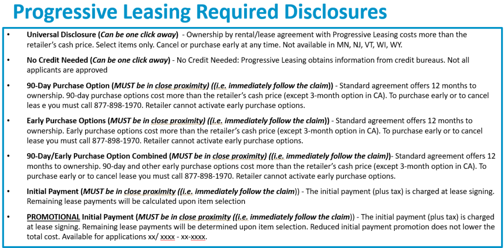 progressive disclosures